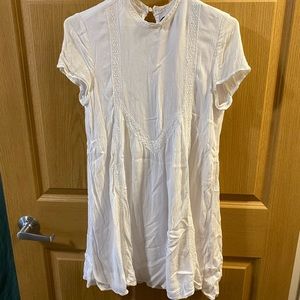 Blue Rain White Dress